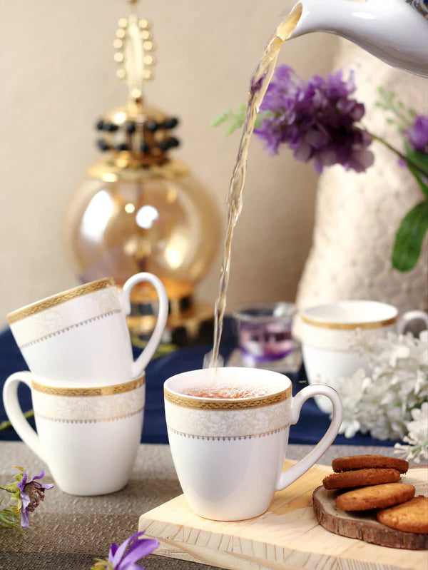 Creme Gold Mug Set - Set of 6