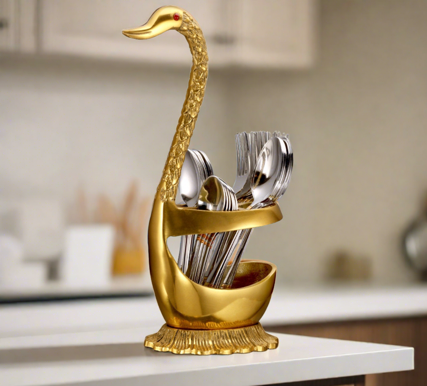 Cutlery stand with Swan Holder - set of 25