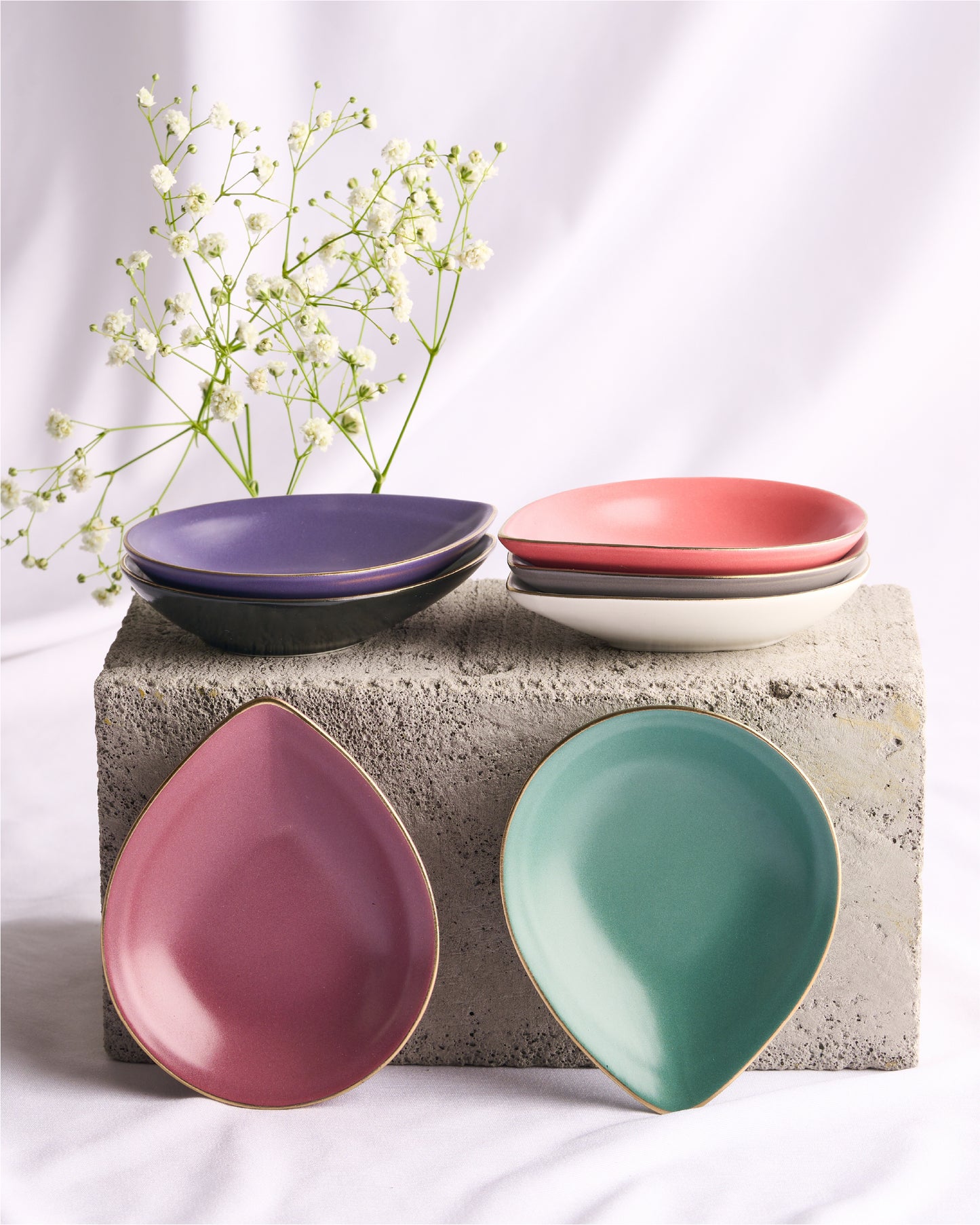 Acute Shaped Dish - Set of 6