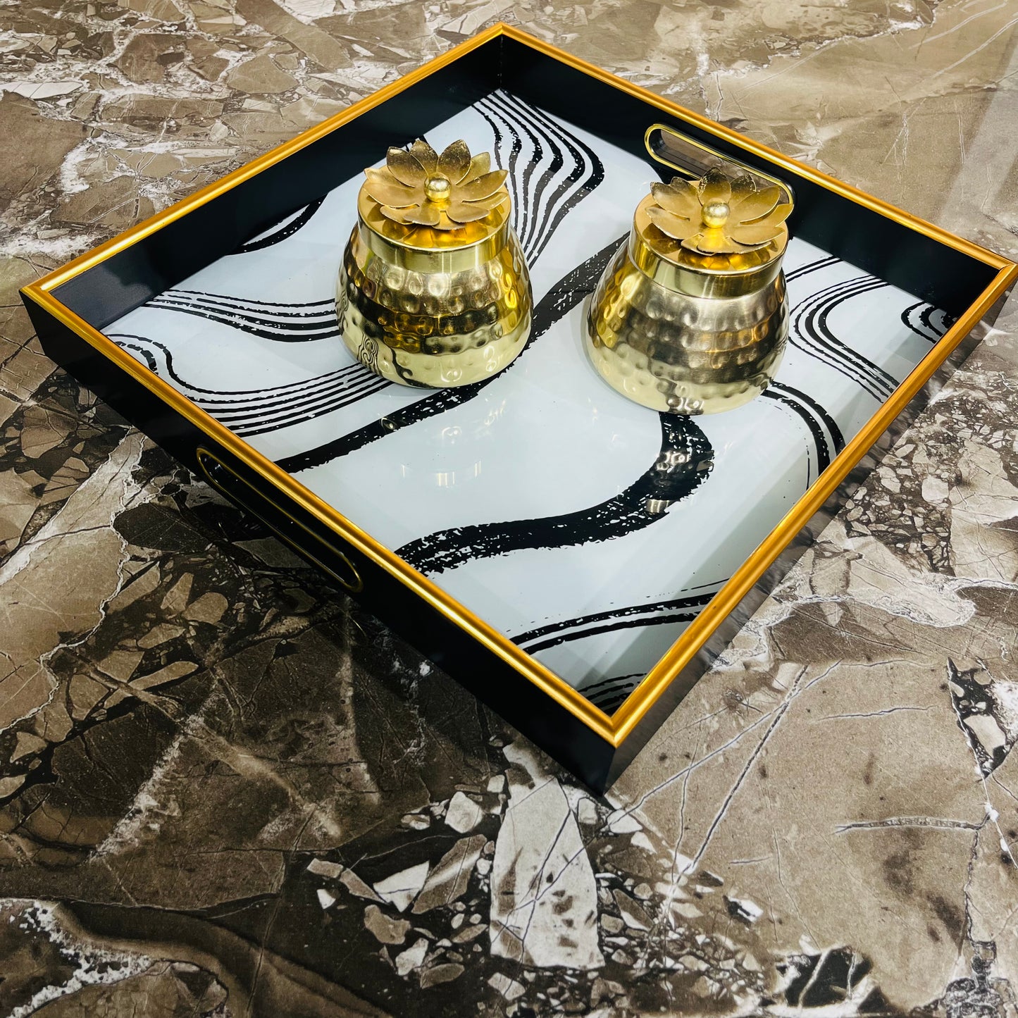 TimberLuxe Prestige Square Tray