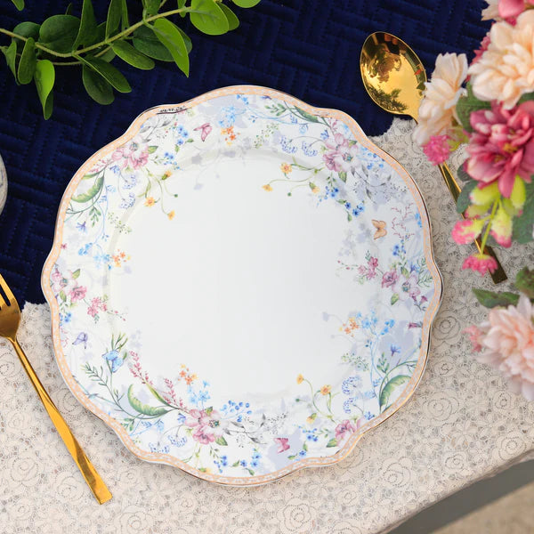 Flower Bed Dinner Plates Set of 6 (10.5 inches)