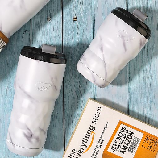 Travel Mug - White Marble Finish