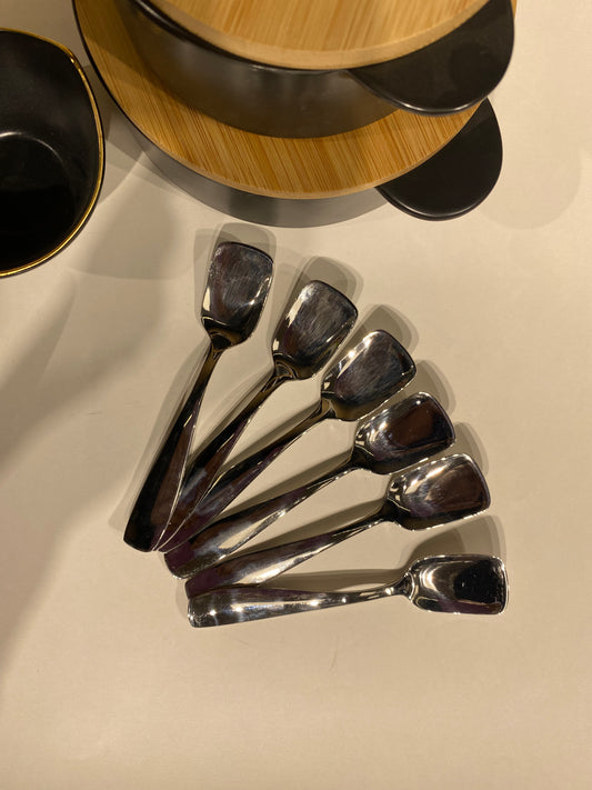 SilverEdge Luxe Ice cream Spoon set of 6