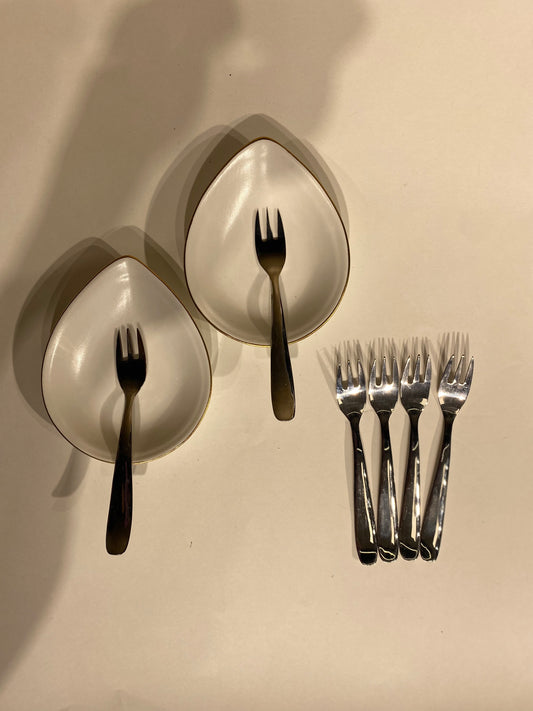 SilverEdge Luxe Fruit Fork set of 6