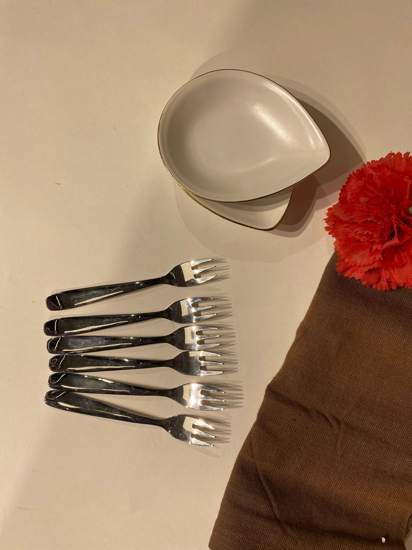 SilverEdge Luxe Fruit Fork set of 6