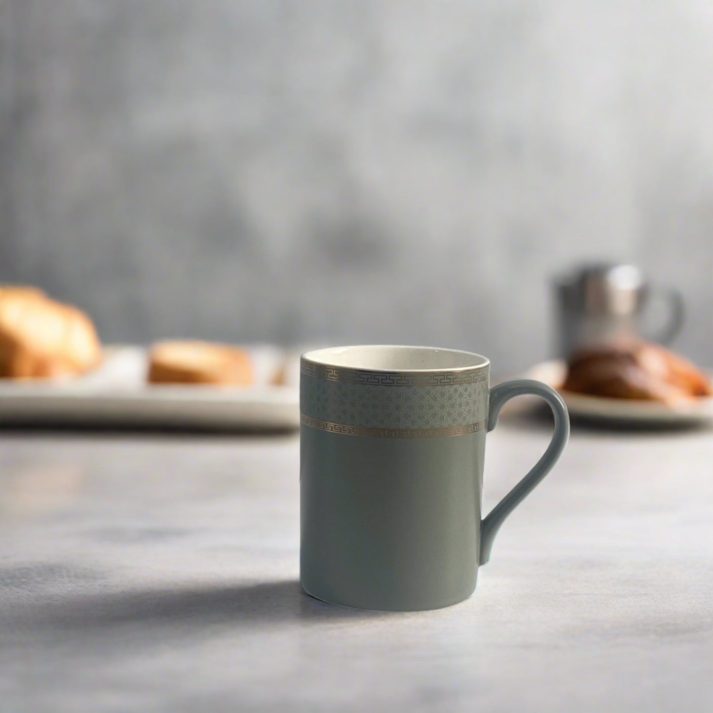 Olive Green Matte Coffee Mug Set of 2