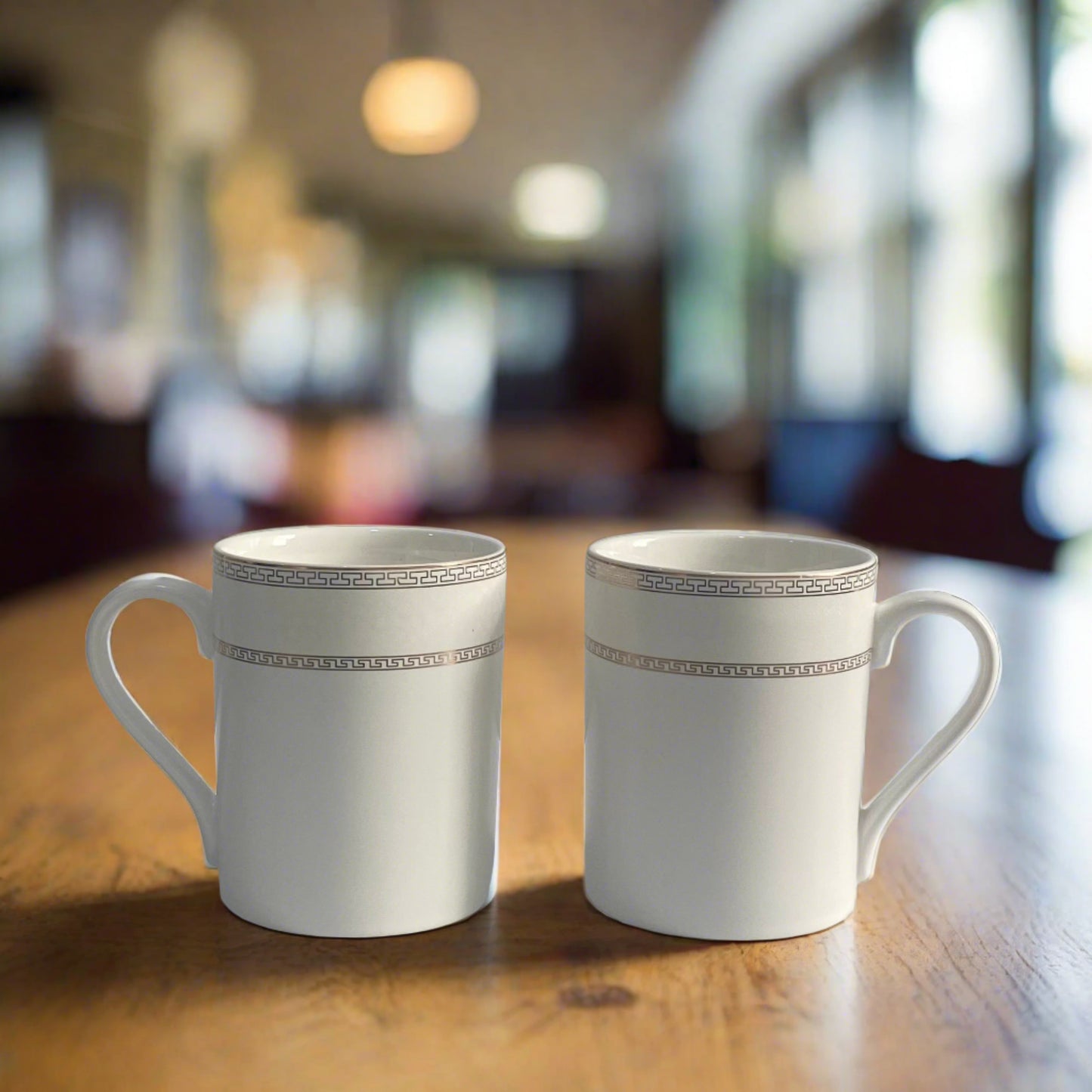 White Matte Coffee Mug Set of 2