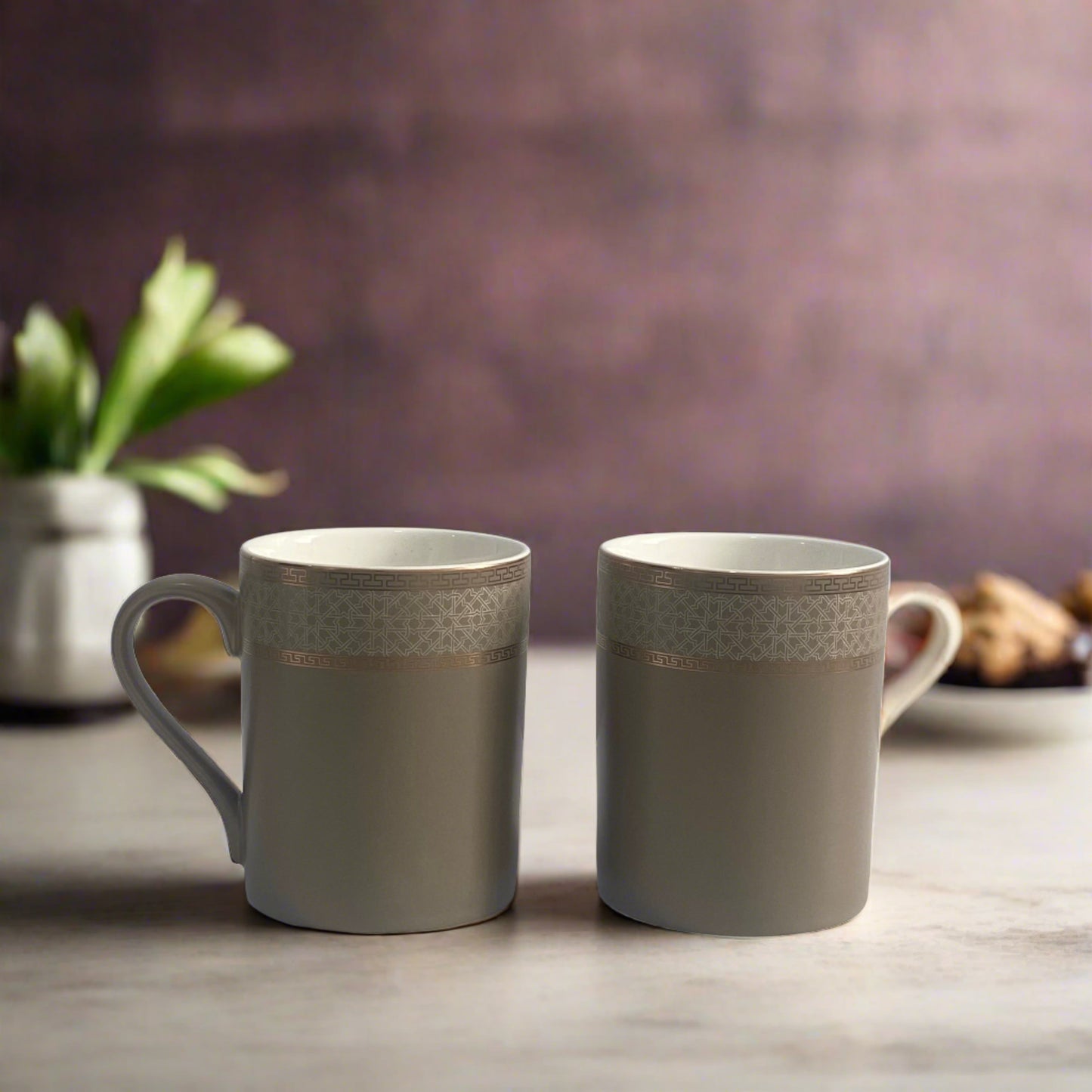 Coffee Brown Matte Coffee Mug Set of 2