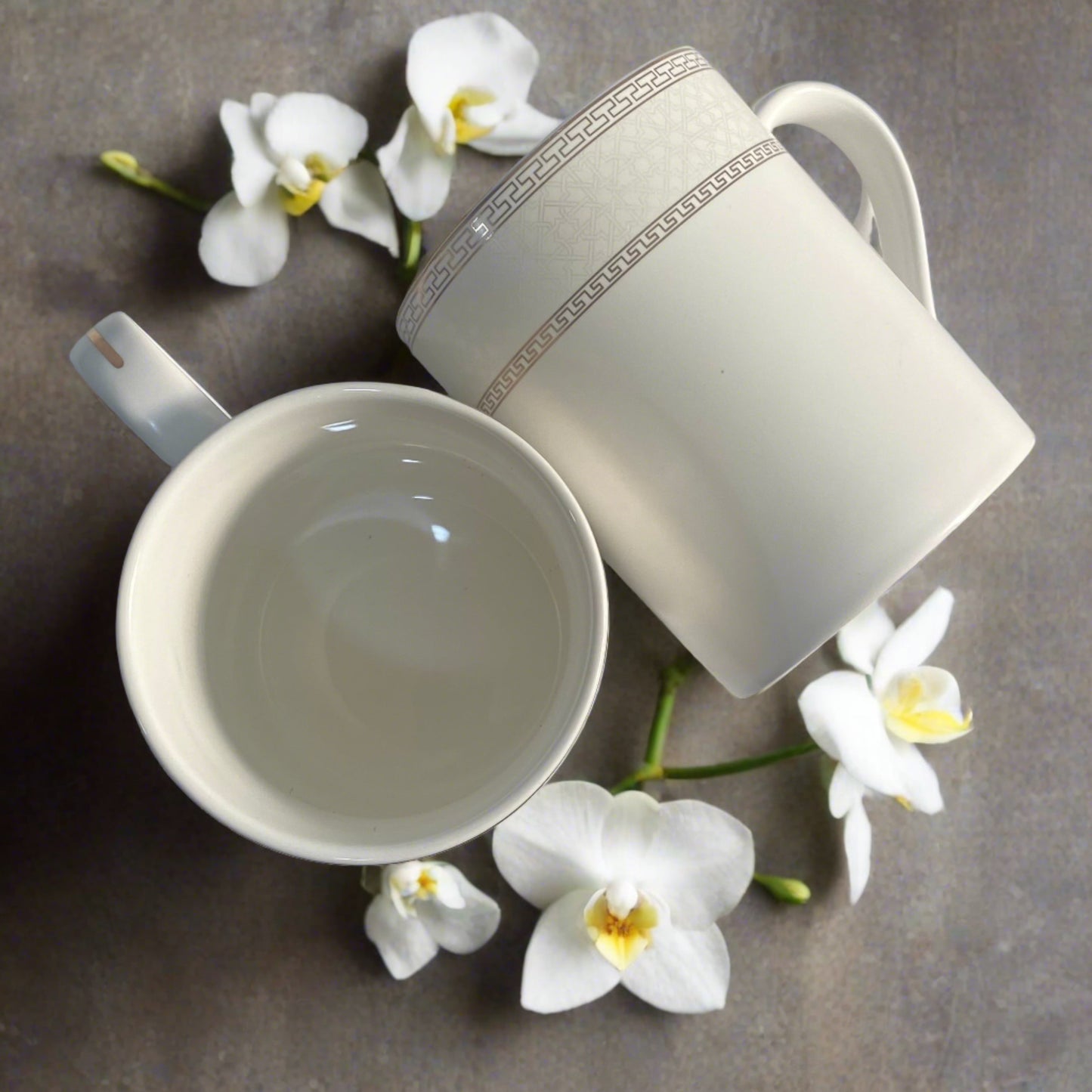 White Matte Coffee Mug Set of 2