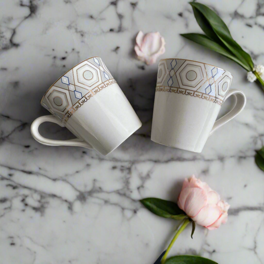 Geometric Grace - 6 Pcs Mug Set