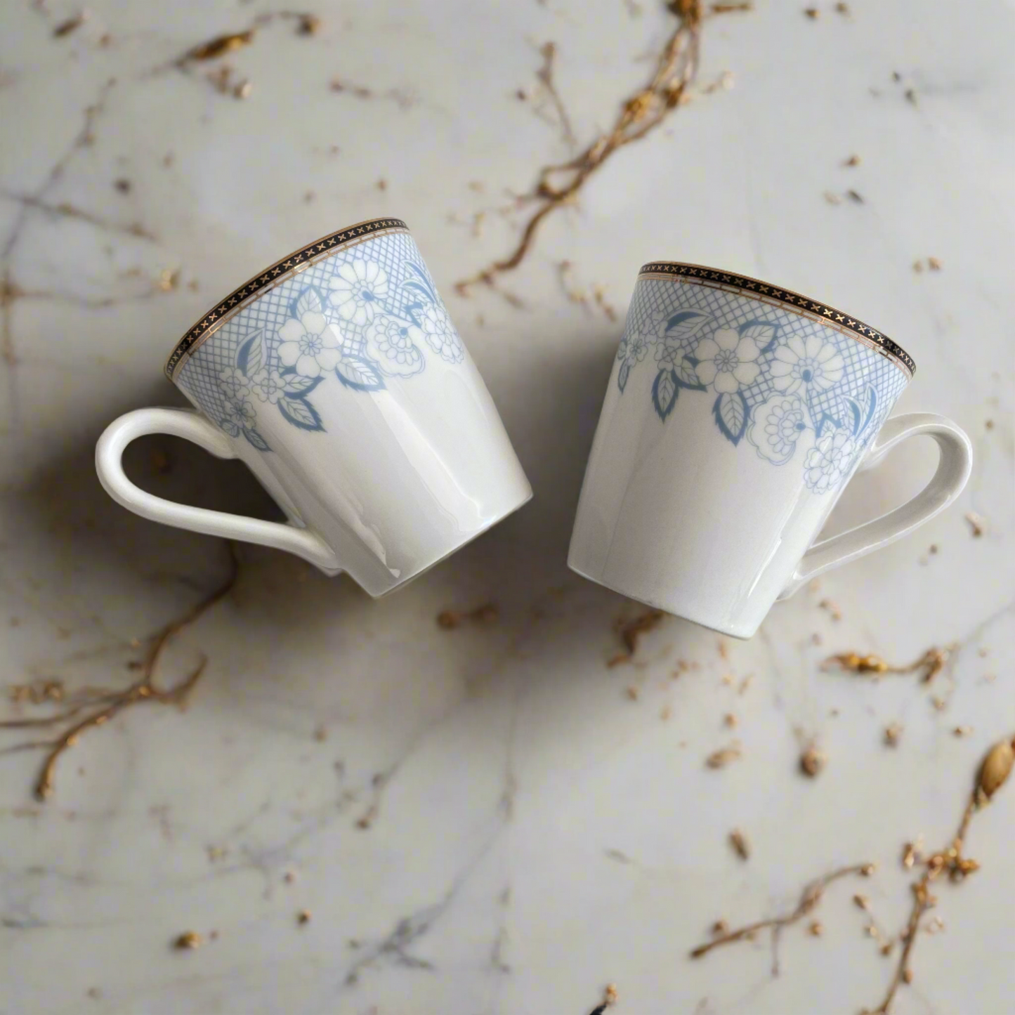 Blue Blossom - 6 Pcs Mug Set