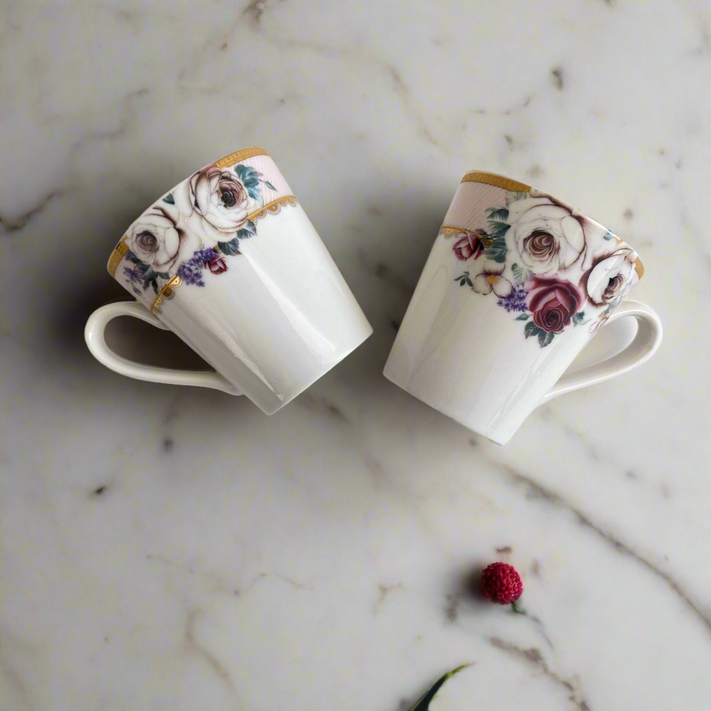 Floral Romance - 6 Pcs Mug Set