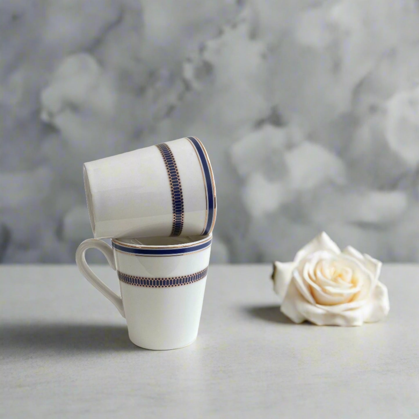 Navy Chic - 6 Pcs Mug Set