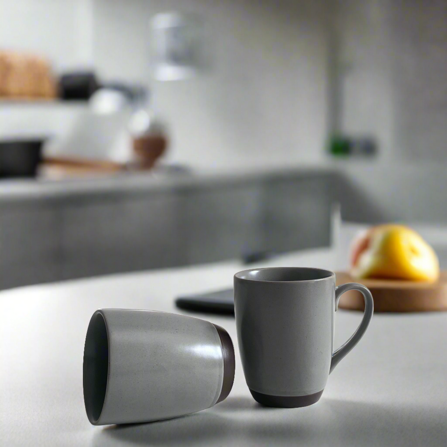 Minimalist Graphite  - Tea/ Coffee Mug set of 6