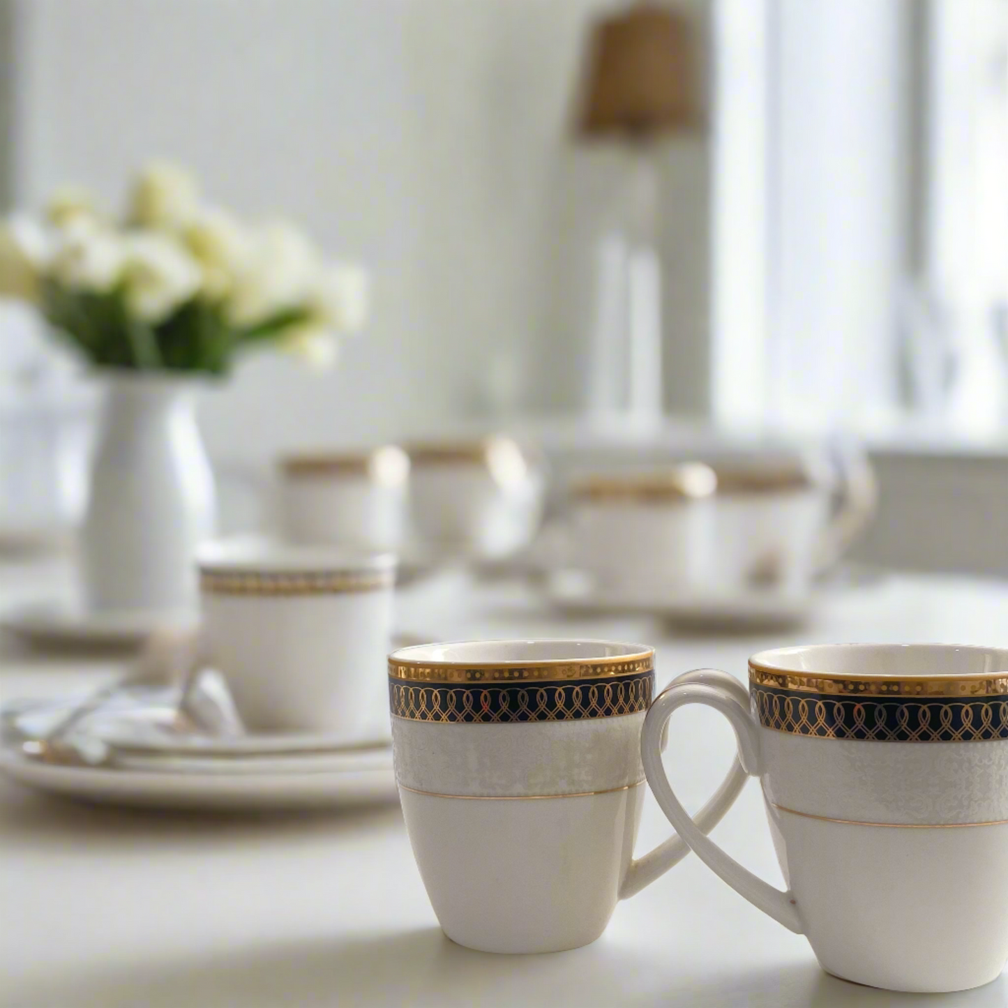 Midnight Elegance - 6 Pcs Mug Set