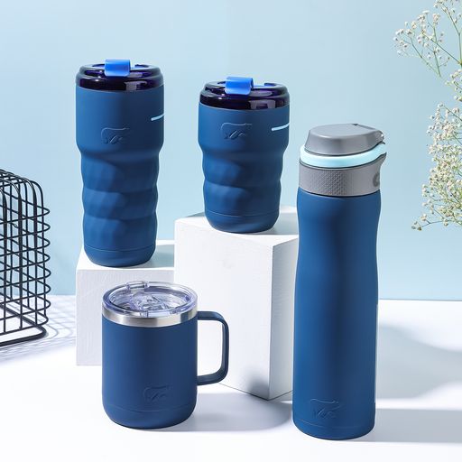 Travel Mug - Matte Blue Finish