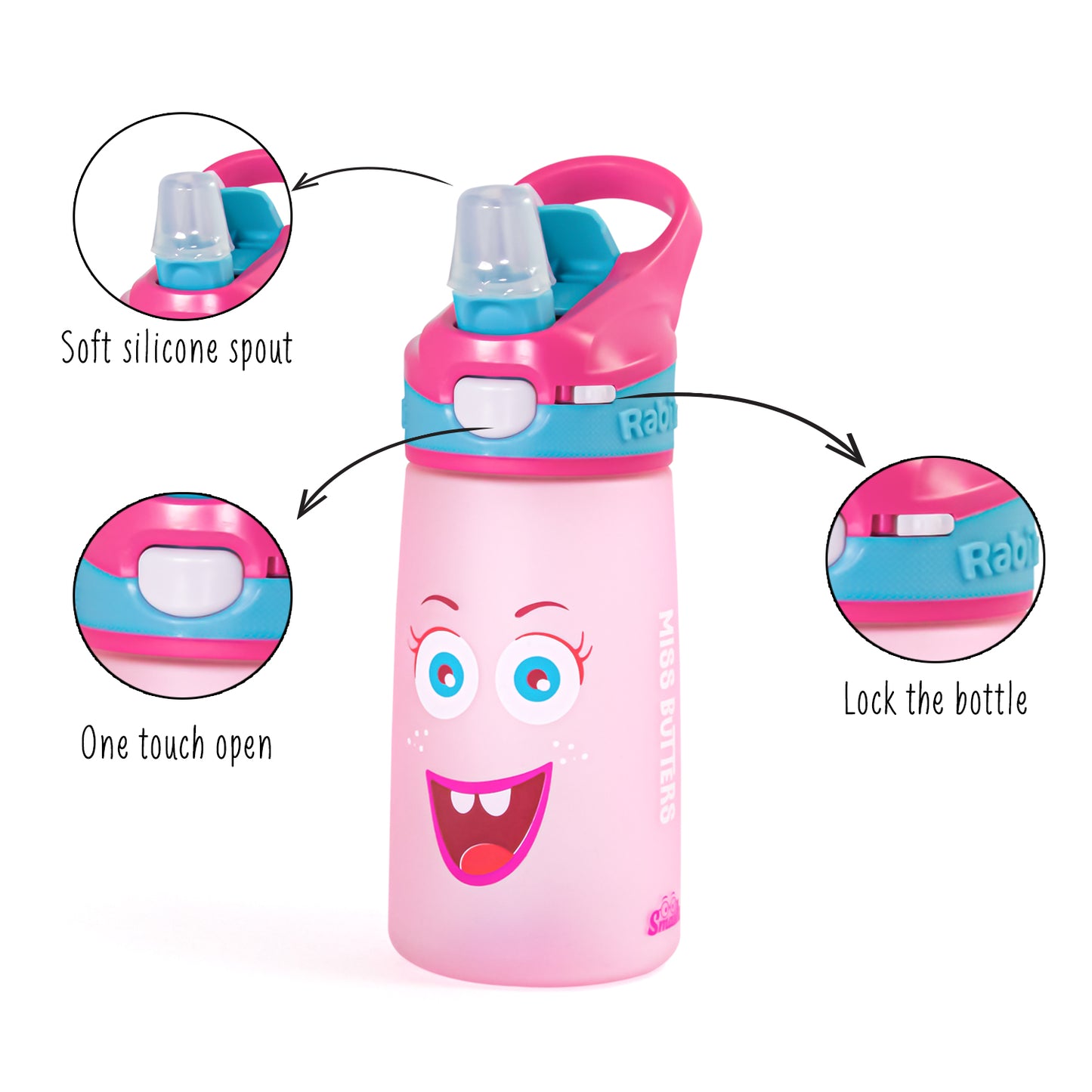 Miss Butter - Snap Lock Sipper Bottle