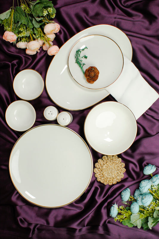 Gold Lining - 23 pcs dinner set