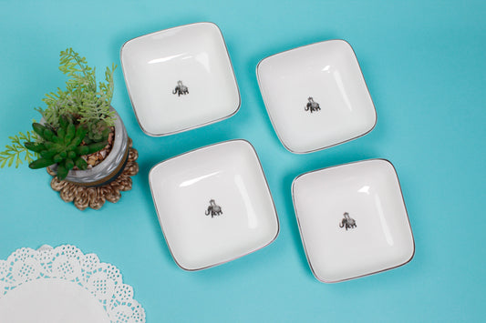 Gaj Square Bowls - Set of 4