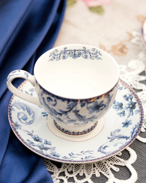 Midnight Blue Cup & Saucer - Set of 6