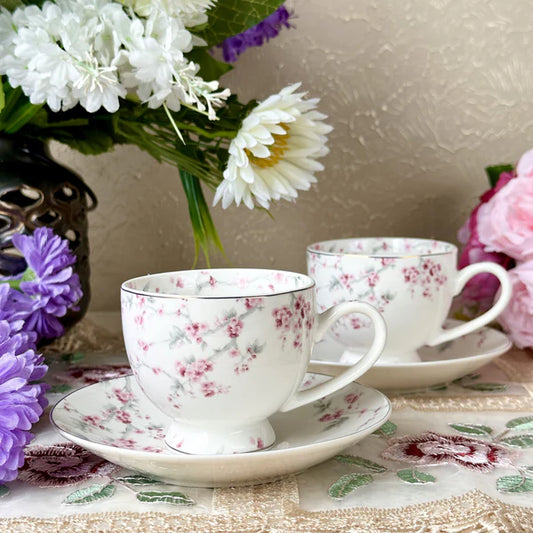 Orchid Bliss Cup & Saucer - Set of 6