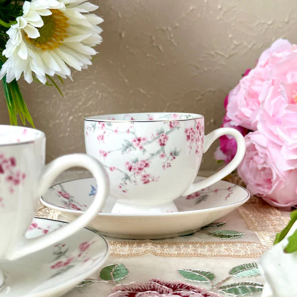 Orchid Bliss Cup & Saucer - Set of 6