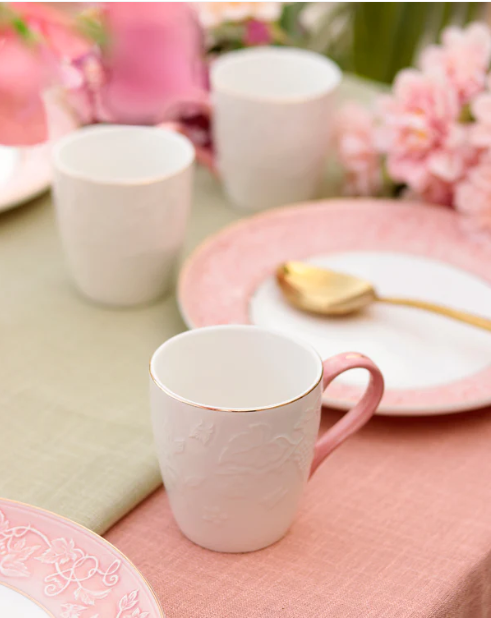 Pink Sapphire Mug Set -  Set of 6