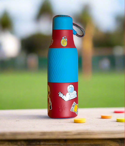 Zappy Insulated Water Bottle - Crimson Wave Cooler