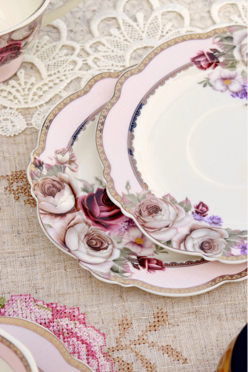 Rose Garden (Vintage Collection) Cup & Saucer - Set of 6