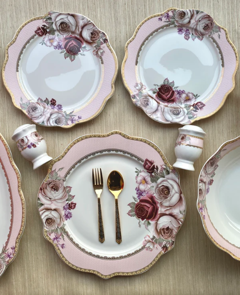 Rose Garden Dinner Set 36 pcs