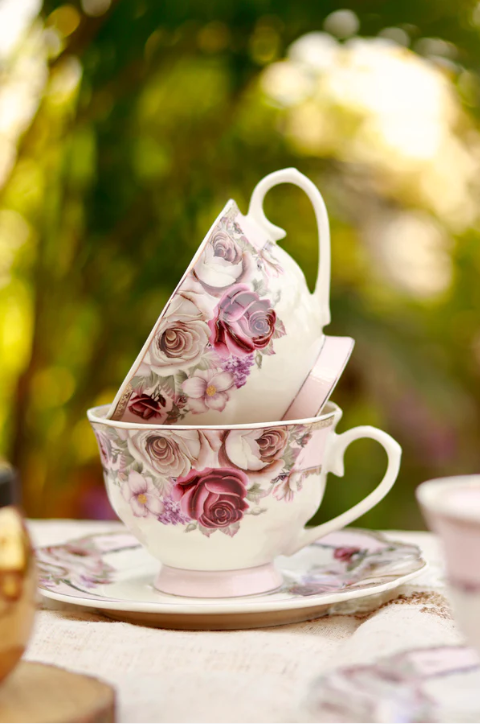 Rose Garden (Vintage Collection) Cup & Saucer - Set of 6