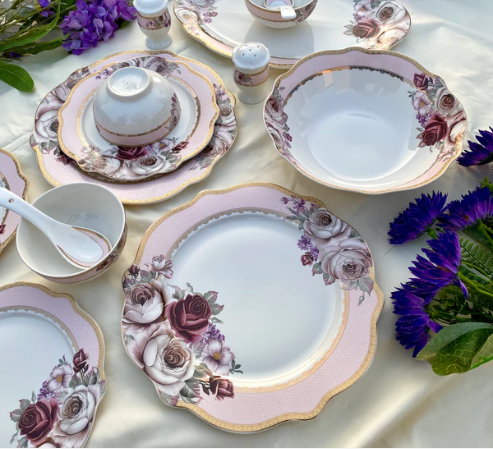 Rose Garden Dinner Set 36 pcs