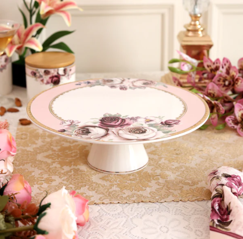 Rose Garden Cake Stand