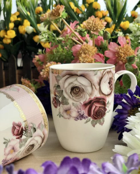 Rose Garden Coffee Mug set of 2