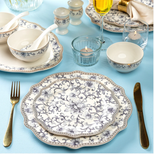 Royal Blue Dinner Set 36 pcs - Main Image