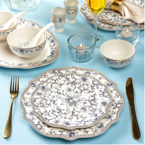 Royal Blue Dinner Set 36 pcs