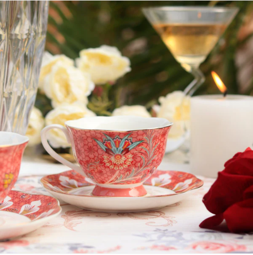 Scarlet Blume (Vintage Collection) Cup & Saucer - Set of 6