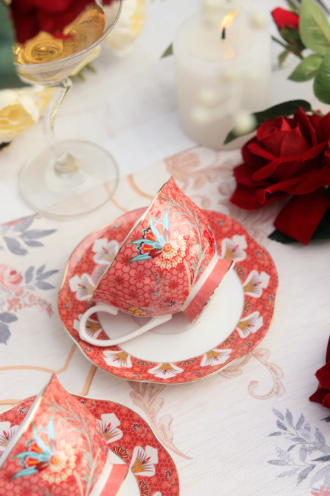 Scarlet Blume (Vintage Collection) Cup & Saucer - Set of 6