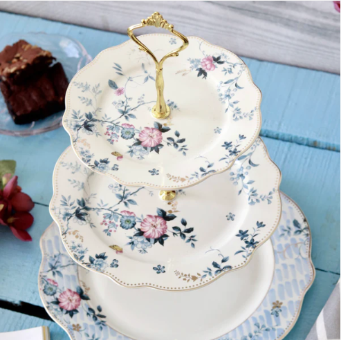 Spring Meadows Three Tier Dessert Stand