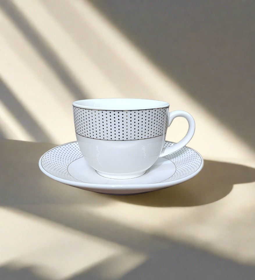 Prism Cup & Saucer - set of 6